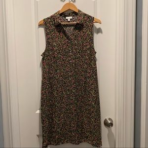 J. Jill Floral Print Shirtdress Size L